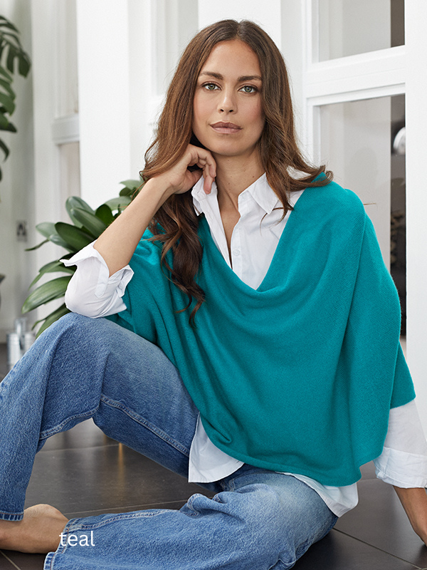 lucy 4-way cashmere poncho