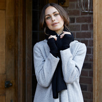 lucy 4-way cashmere poncho (PRE-ORDER) - black