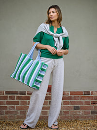 cashmere wide leg joggers