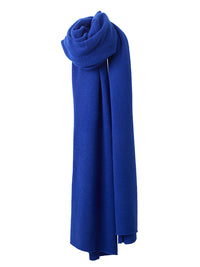 lola cashmere travel wrap - cobalt
