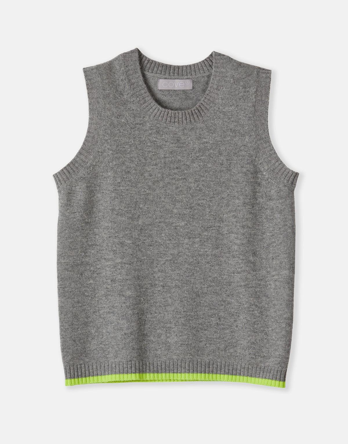 tilly tank - grey & yellow