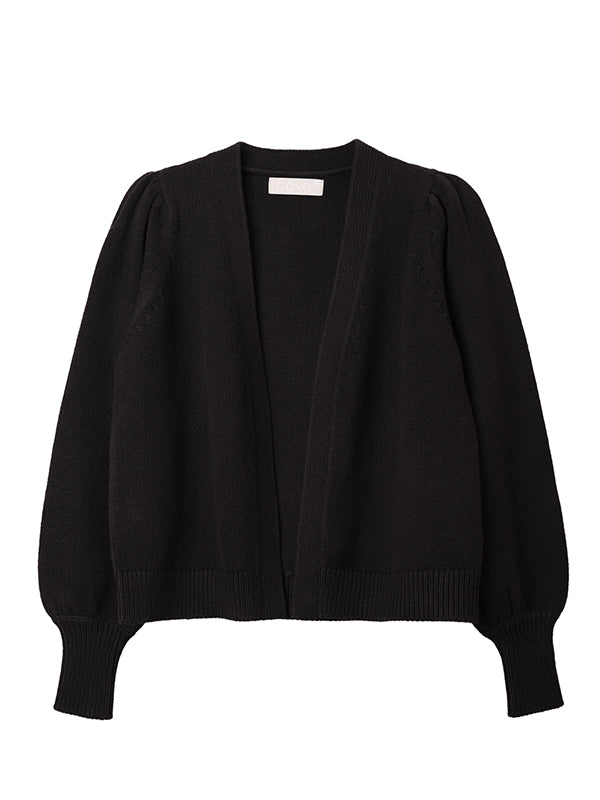 kaia boxy cardigan - black