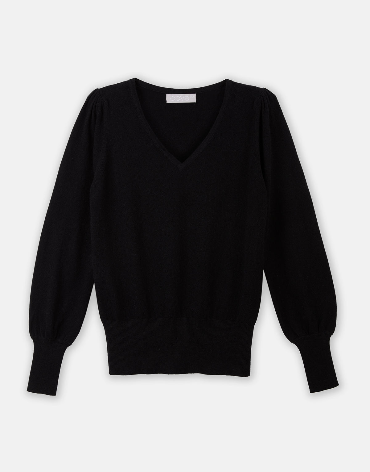 isabella black wool cashmere jumper