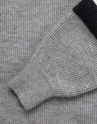 rosa roll neck jumper - grey