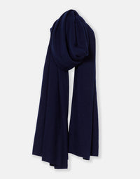 lola cashmere travel wrap - navy