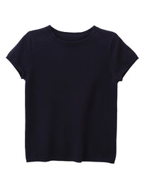 lillie cashmere tee - navy