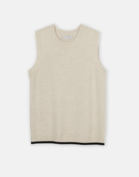 tilly tank - beige & black