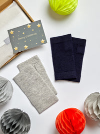 letterbox gift cashmere chunky wrist warmers