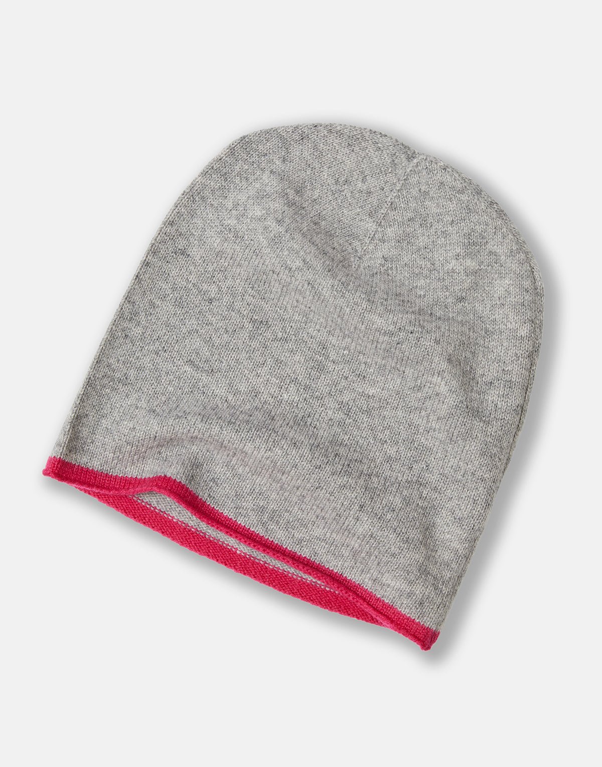 cashmere wrist warmers - grey & neon pink