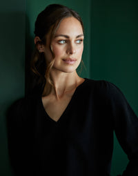 isabella black wool cashmere jumper
