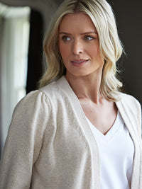 kaia boxy cardigan - oatmeal