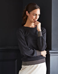 liliana crew neck - black