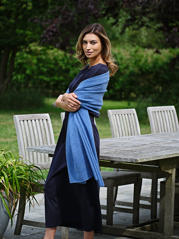 bali midi dress with pockets - navy