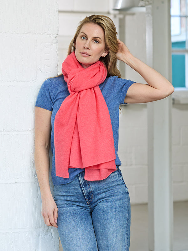 lillie cashmere tee - denim
