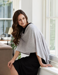 lucy 4-way cashmere poncho (PRE-ORDER) - grey