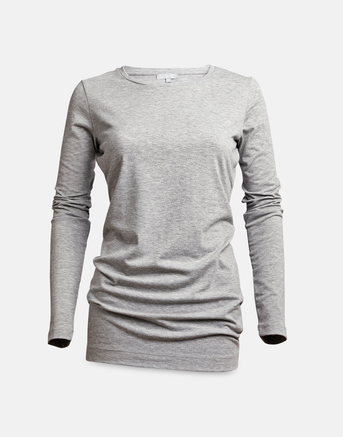 long length tee - grey