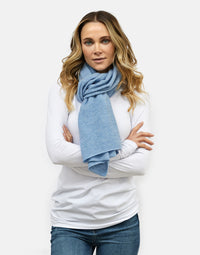lucy 4-way cashmere poncho - blue