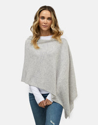 lucy 4-way cashmere poncho (PRE-ORDER) - grey