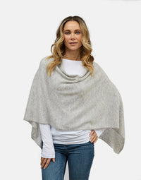 lucy 4-way cashmere poncho (PRE-ORDER) - grey