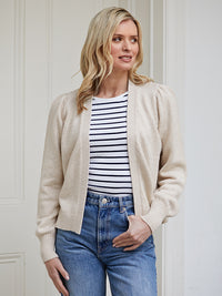 kaia boxy cardigan - oatmeal