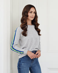 evie cashmere jumper - grey