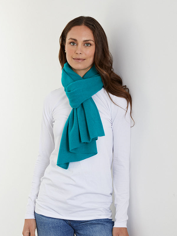 lucy 4-way cashmere poncho - teal