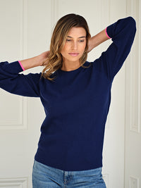 matilde textured jumper - blue