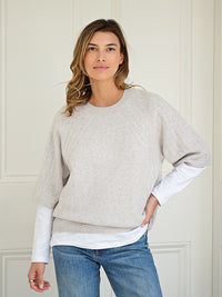 brooke boxy top  - grey