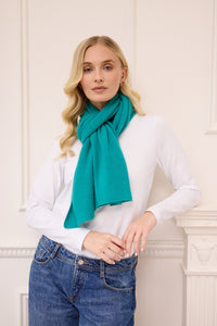 lucy 4-way cashmere poncho (PRE-ORDER) - teal