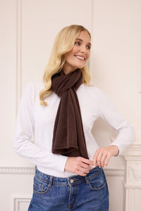 lucy 4-way cashmere poncho - brown