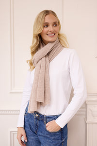 lucy 4-way cashmere poncho - PRE ORDER - fawn