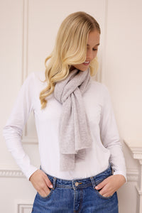 lucy 4-way cashmere poncho - grey