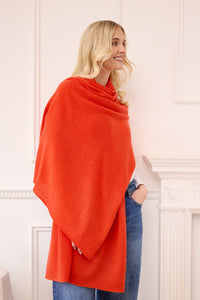 lola cashmere travel wrap (PRE-ORDER) - autumn orange