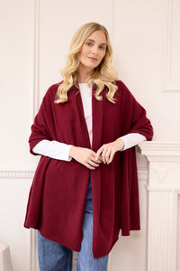 lola cashmere travel wrap (PRE-ORDER) - aubergine