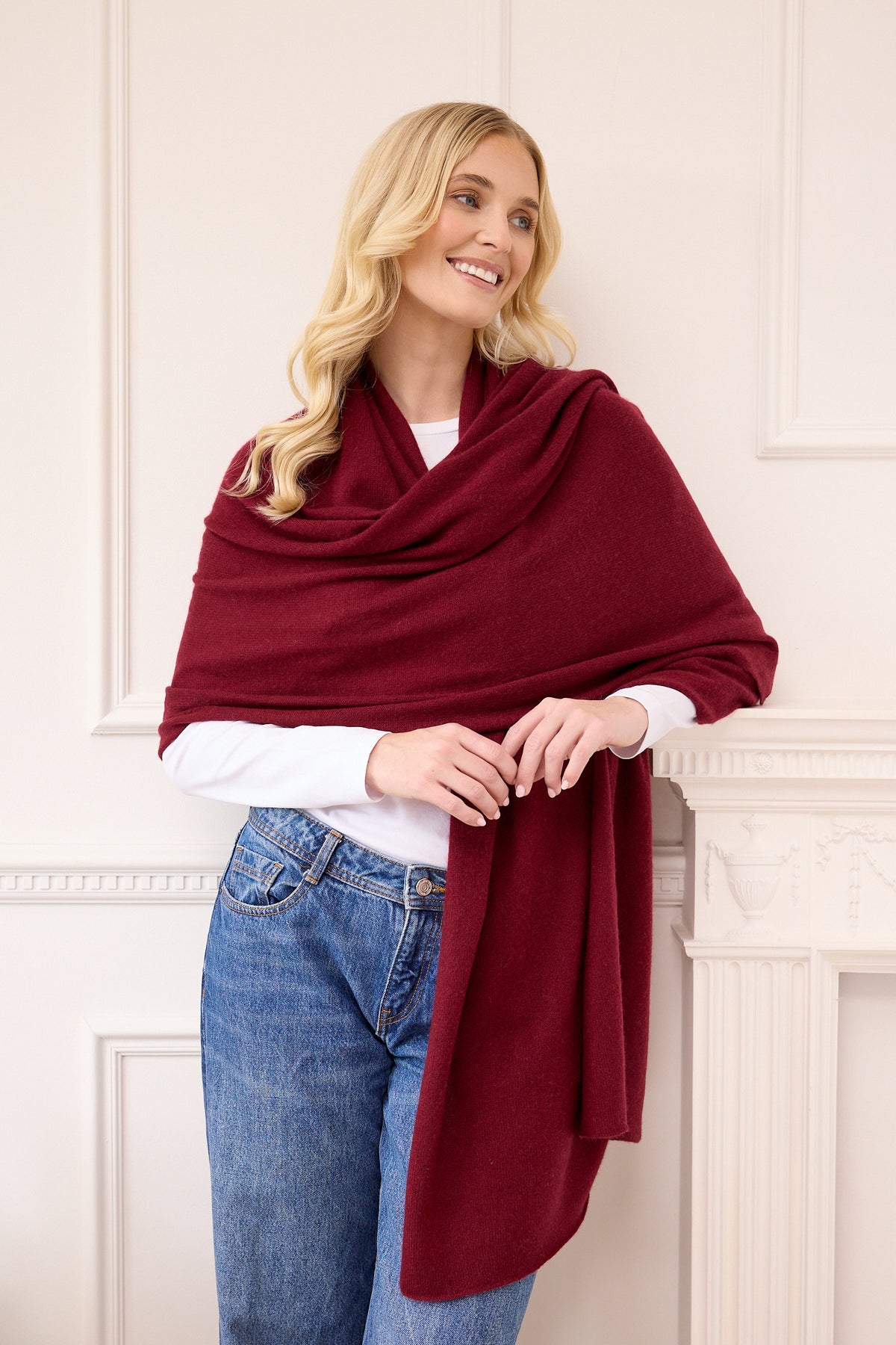 lola cashmere travel wrap (PRE-ORDER) - aubergine