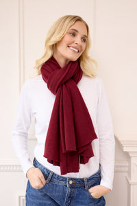 lola cashmere travel wrap (PRE-ORDER) - aubergine