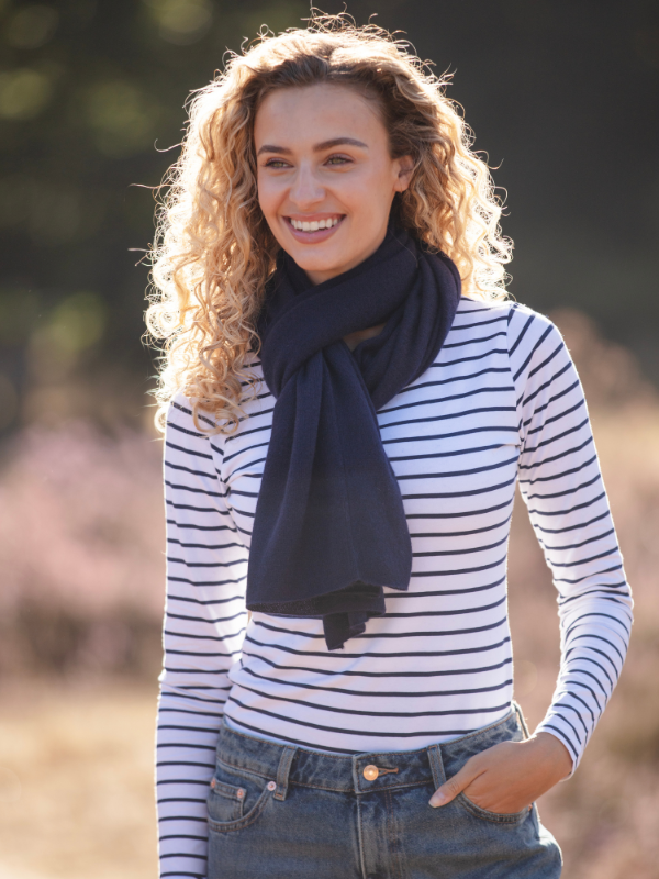 lucy 4-way cashmere poncho - navy