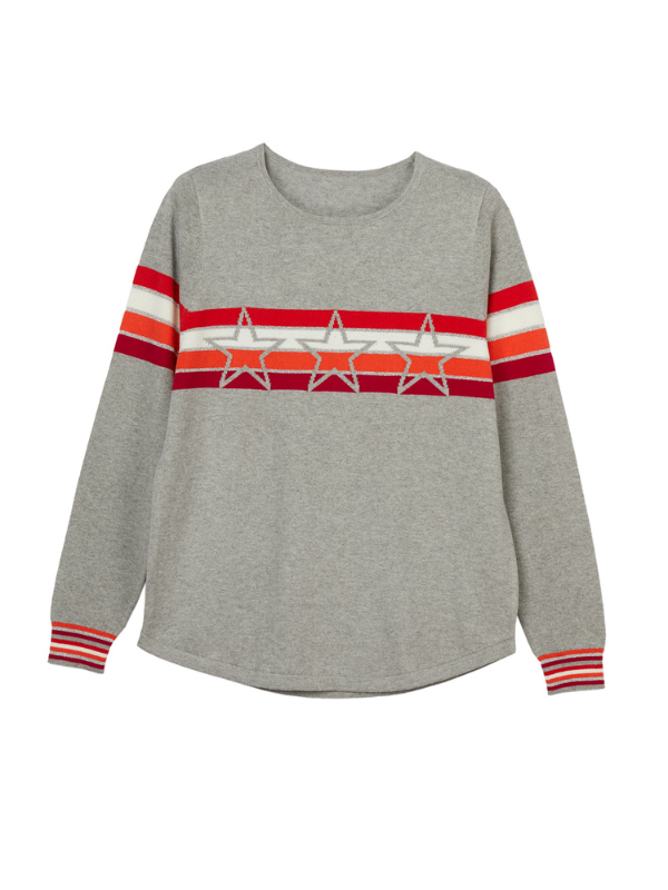 maria cotton cashmere jumper - grey