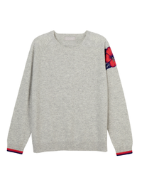helena hibiscus cashmere jumper - grey