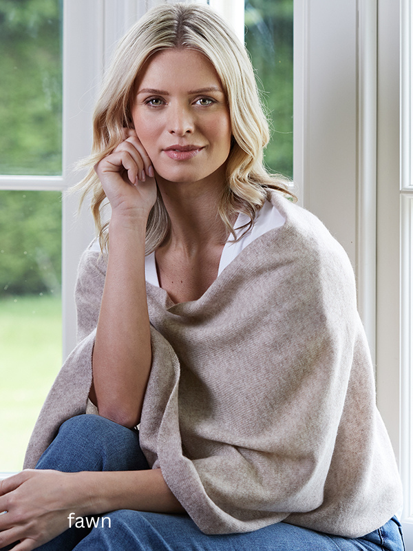 lucy 4-way cashmere poncho