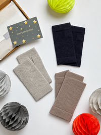 letterbox gift cashmere chunky wrist warmers