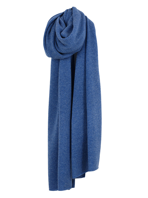 lola cashmere travel wrap - blue jean