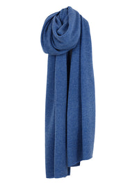 lola cashmere travel wrap - blue jean