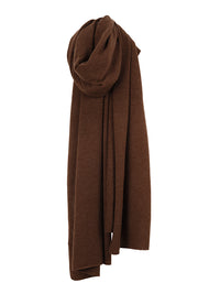 lola cashmere travel wrap - cocoa brown