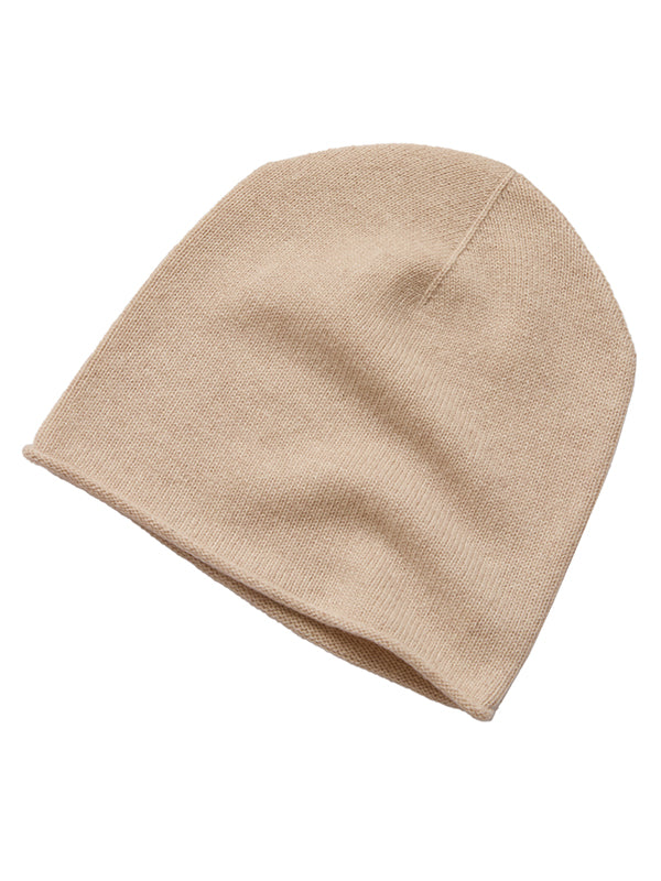 cashmere beanie - beige