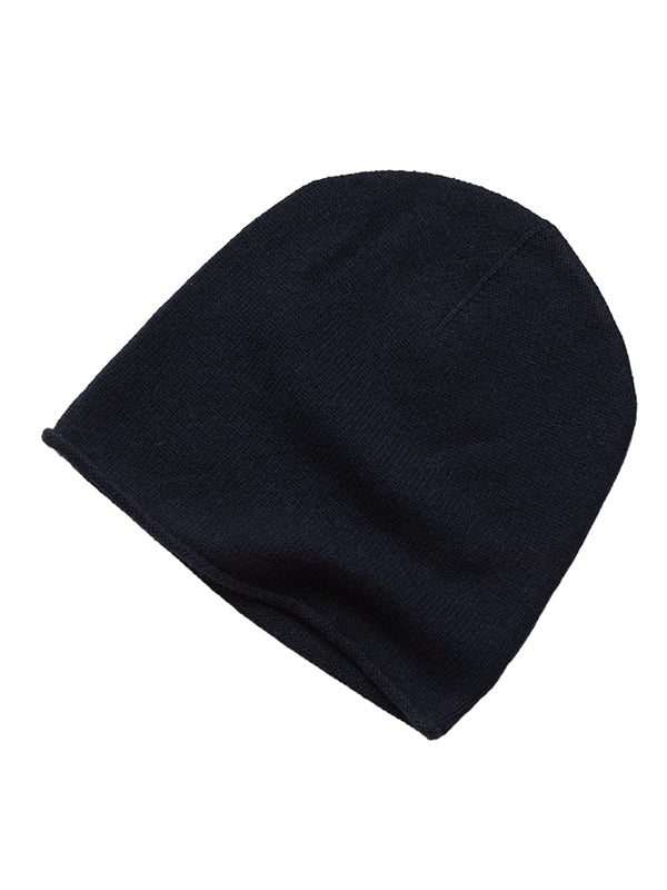 cashmere beanie - navy