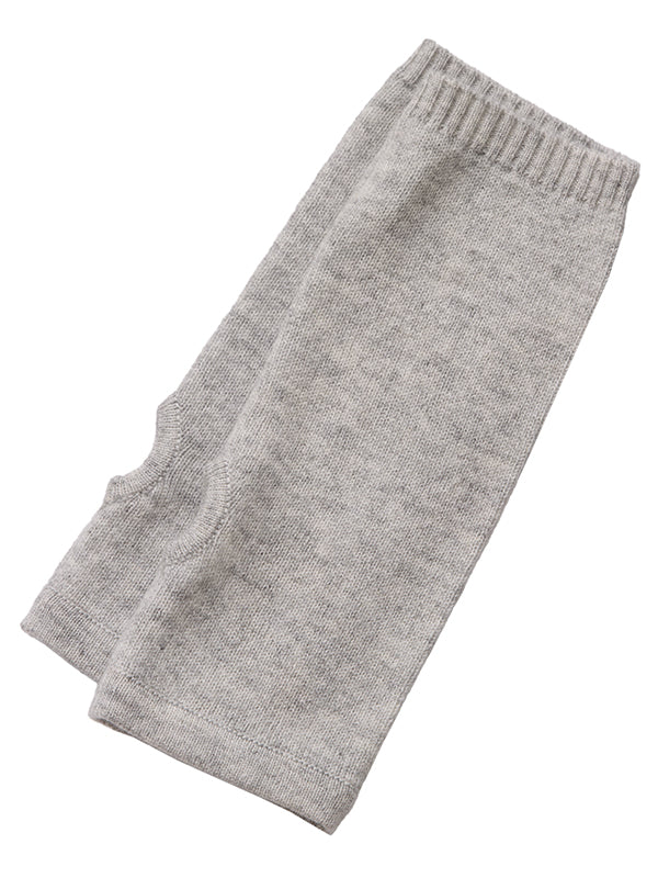 cashmere wrist warmers - grey