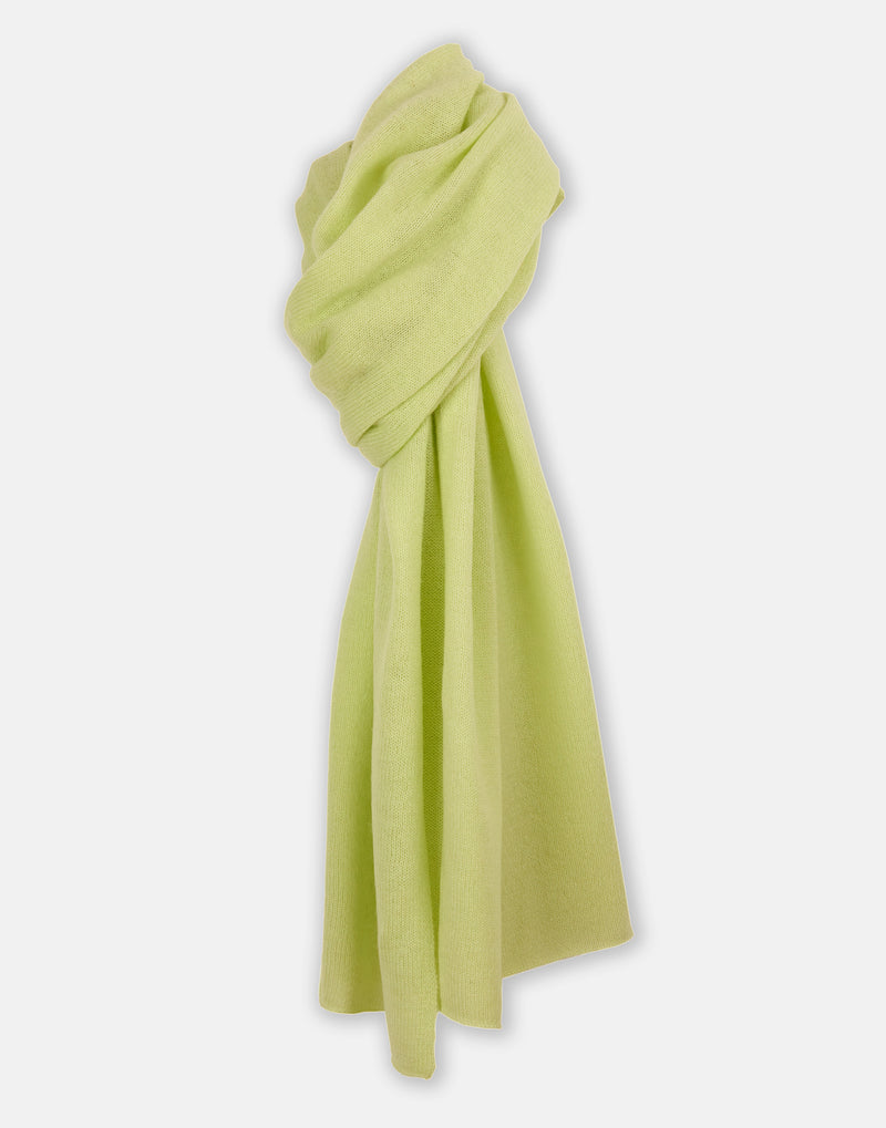 lucy 4-way cashmere poncho - lime