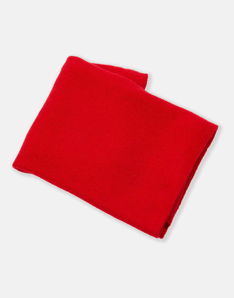 lucy 4-way cashmere poncho - red