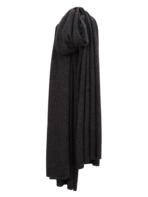 lola cashmere travel wrap - charcoal